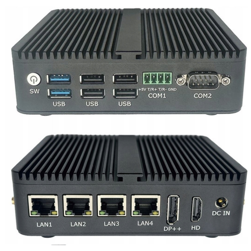 Przemysłowy mini PC LAN ruter Pfsense VPN Firewall
