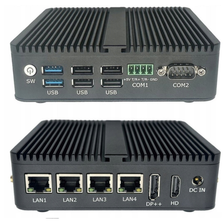 Przemysłowy mini PC LAN ruter Pfsense VPN Firewall